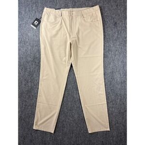FootJoy Moxie 5Pckt Perf Pant Mens Sand Beige Golf Pants 38x32 31316 NEW